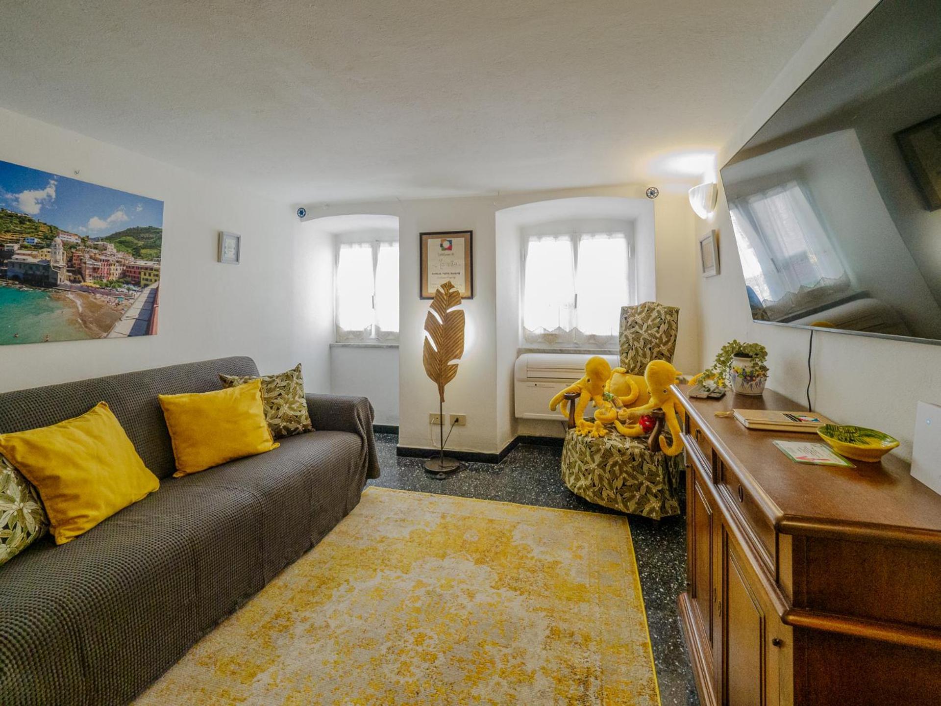 Mainetta Sea View Apartment With Ac Вернацца Экстерьер фото