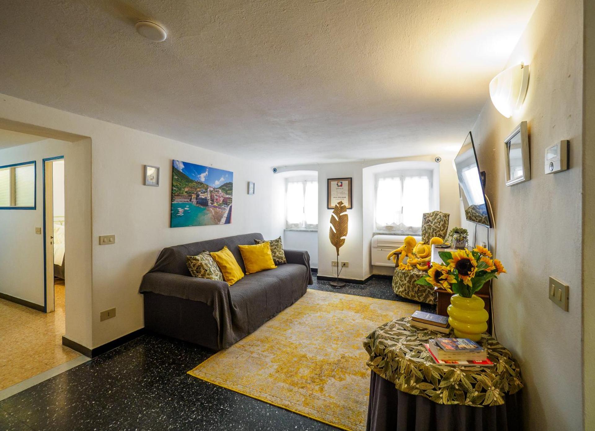 Mainetta Sea View Apartment With Ac Вернацца Экстерьер фото